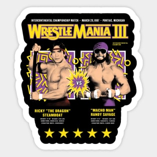 MANIA BATTLE THE DRAGON VS MACHO MAN Sticker